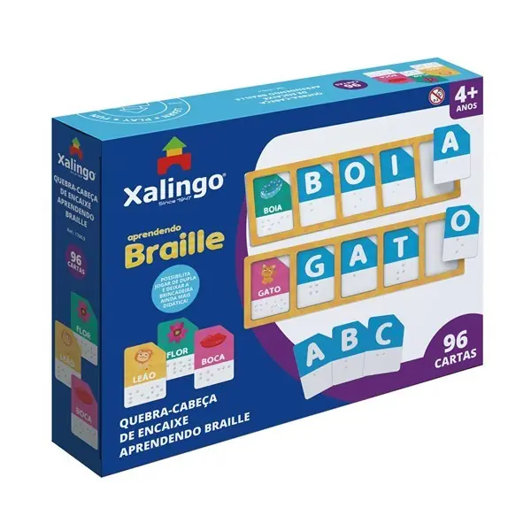 Arma Palabras INCLUSIVO -  c/Sistema BRAILLE - 96 piezas -