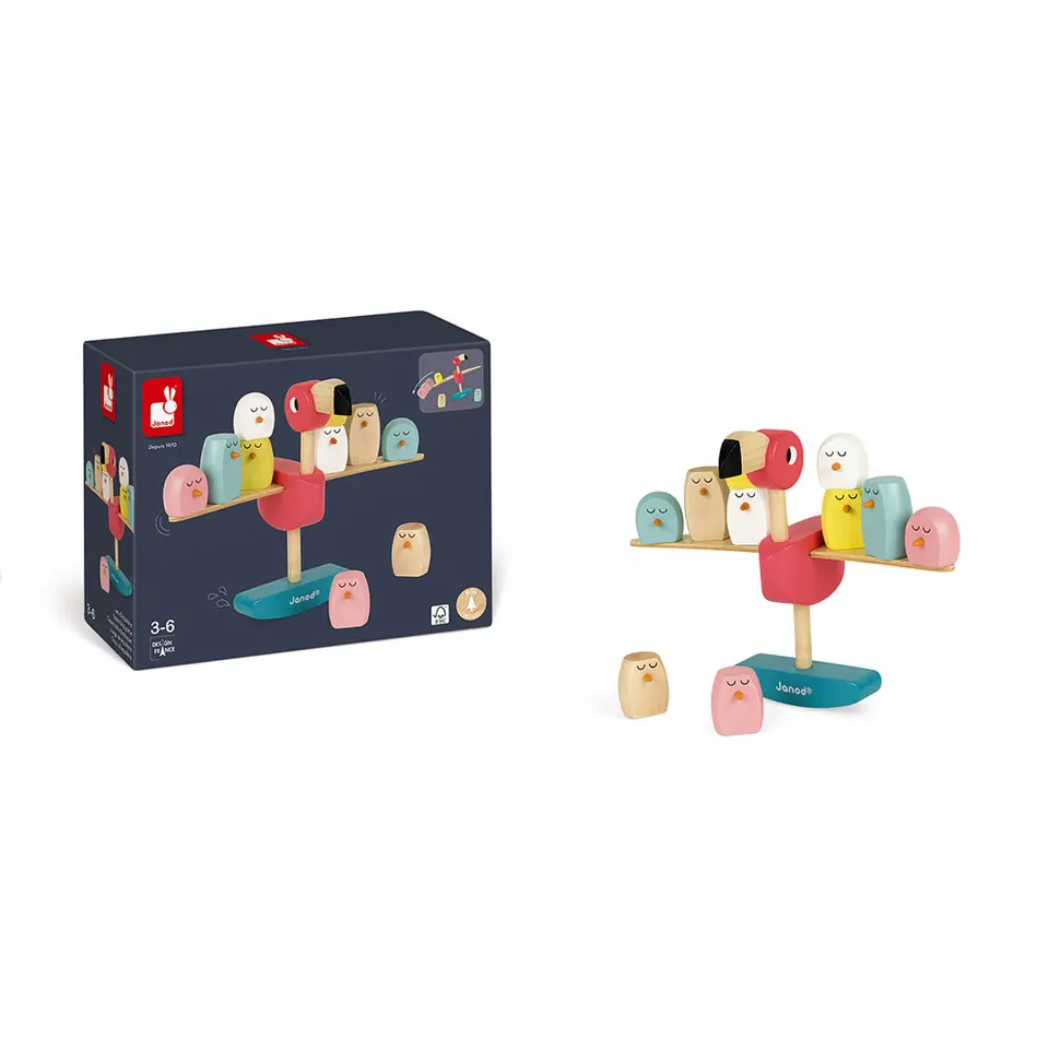 Juego de Equilibrio Flamenco Rosa - Zigolos - Janod