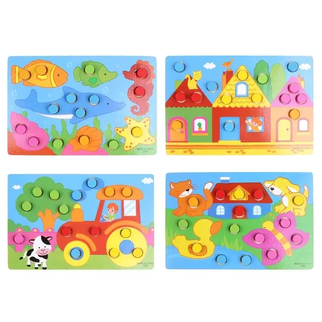 Juego didáctico de madera - Encastre - Animales