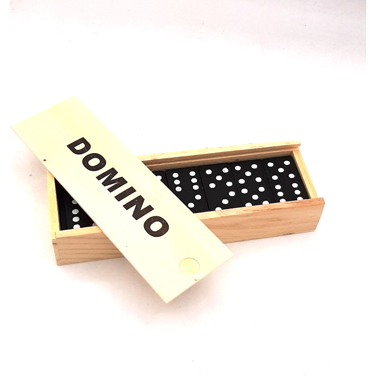 Dominó de madera - Incluye reglas en español.