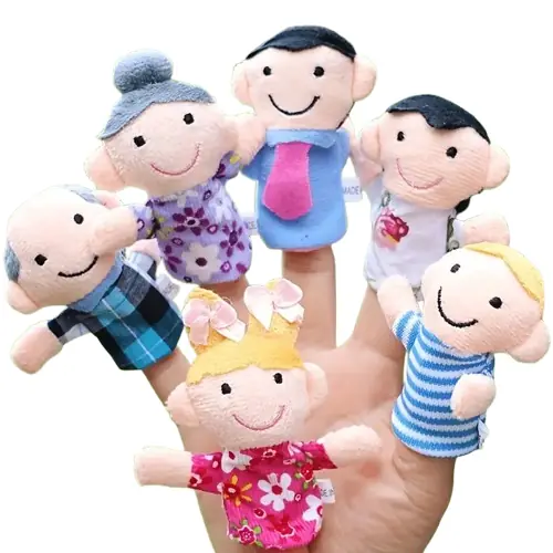 Títeres para dedos - Familia