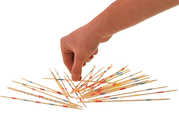 Mikado de madera - En caja - Incluye instrucciones en español.