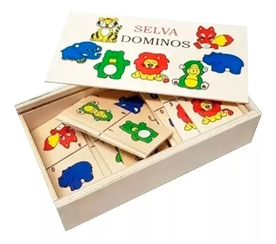 Dominó de madera - Selva - Jungle