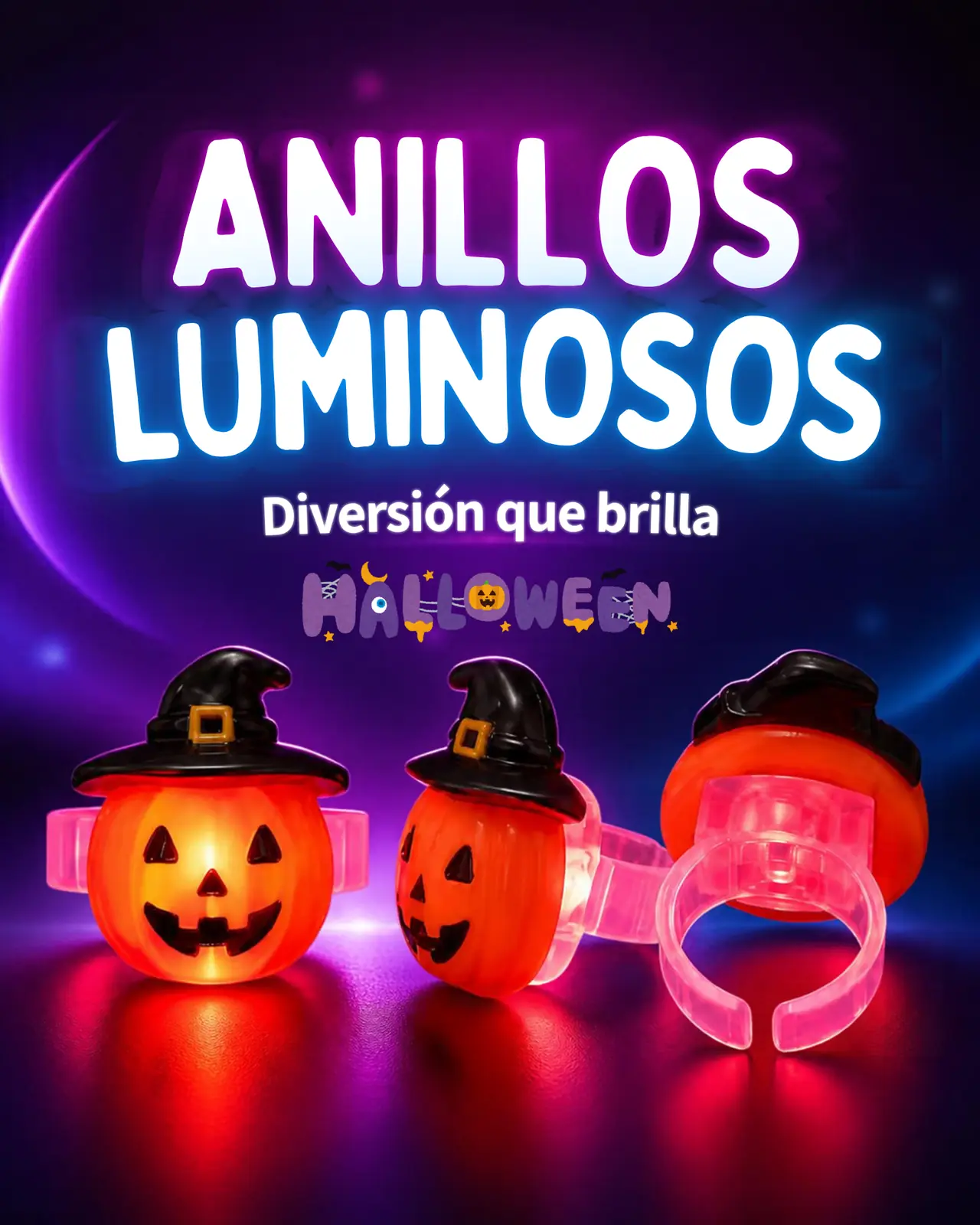 Anillo Luminoso Infantil Halloween