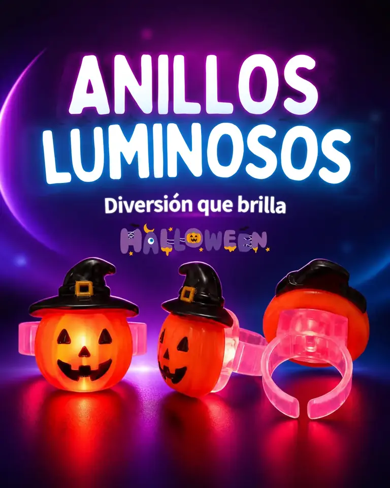 Anillo Luminoso Infantil Halloween
